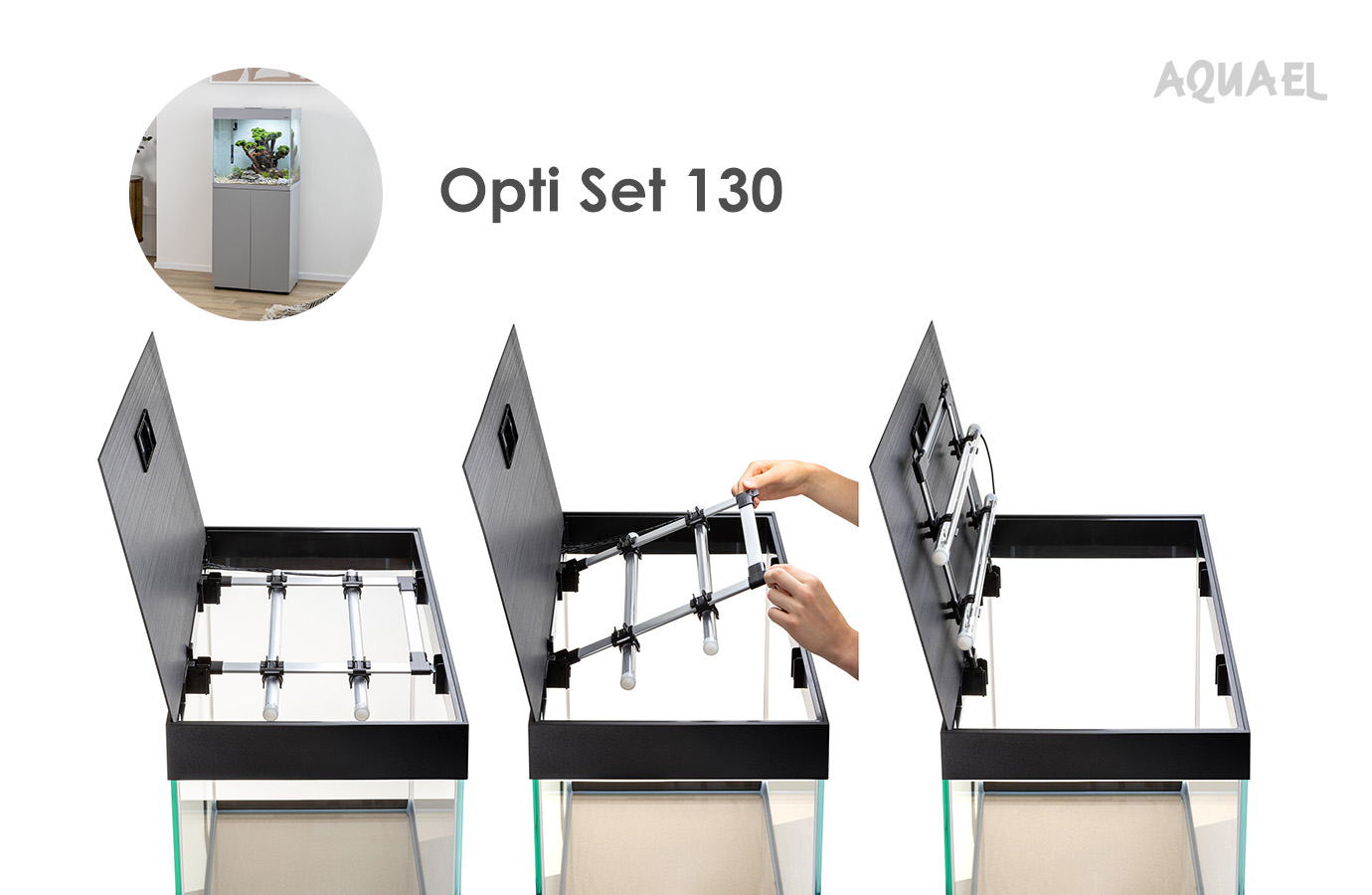 Установка ламп в крышку